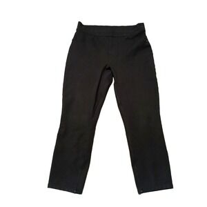 Spanx Womens The Perfect Pant Pull On Skinny Ankle Petite MP Ponte Black 20202R